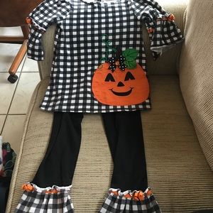 Girls Halloween/Pumpkin Outfit